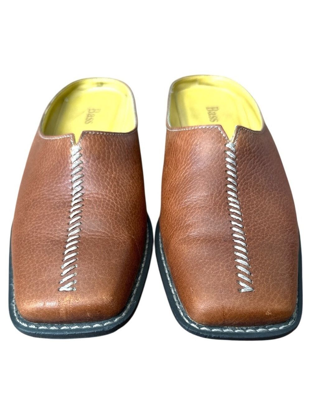 Vintage Bass Hadley Leather Mules Size 7